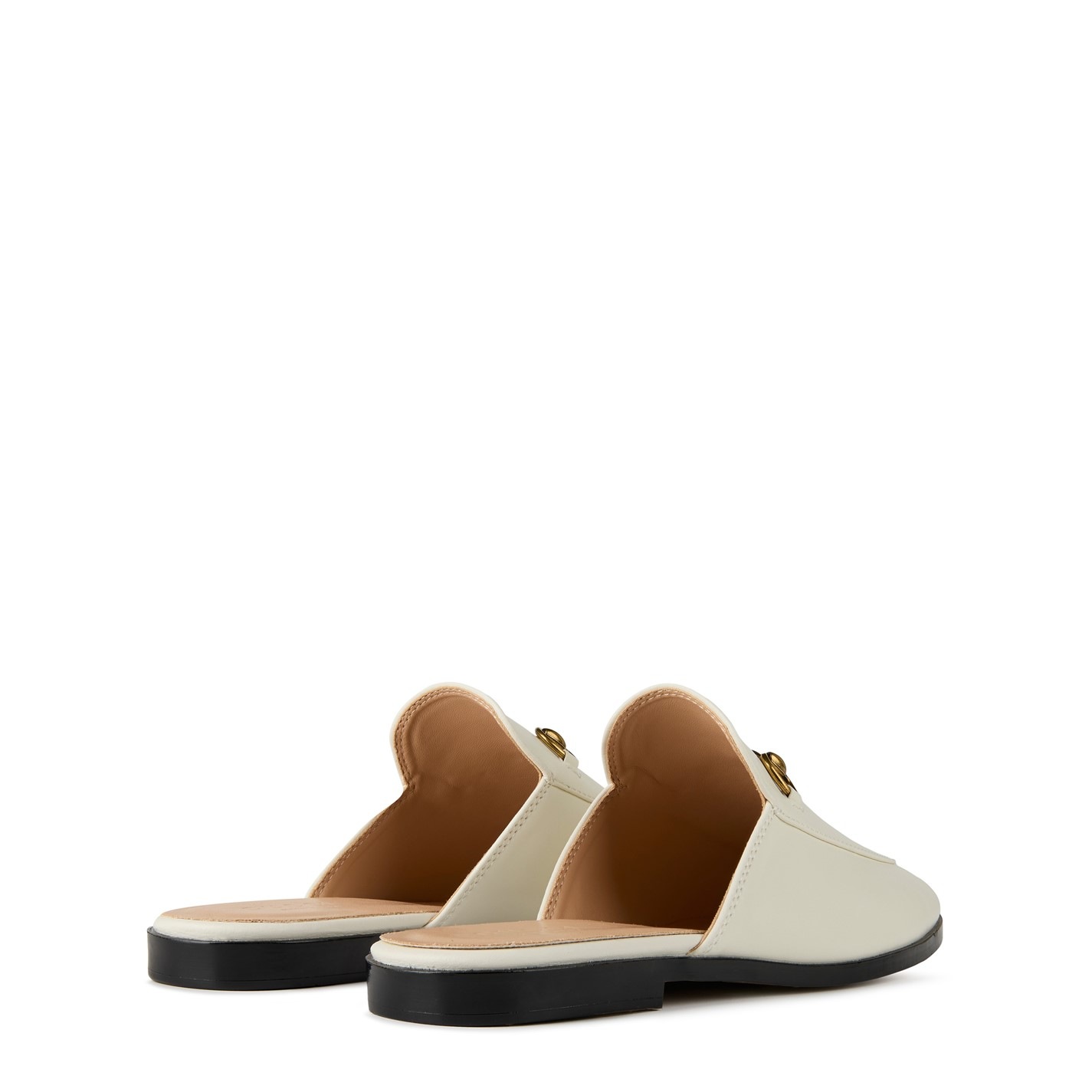 princetown leather slipper white