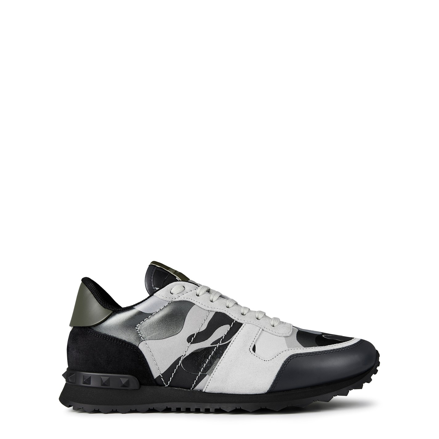 VALENTINO GARAVANI Rockstud Camouflage Trainers | Cruise Fashion