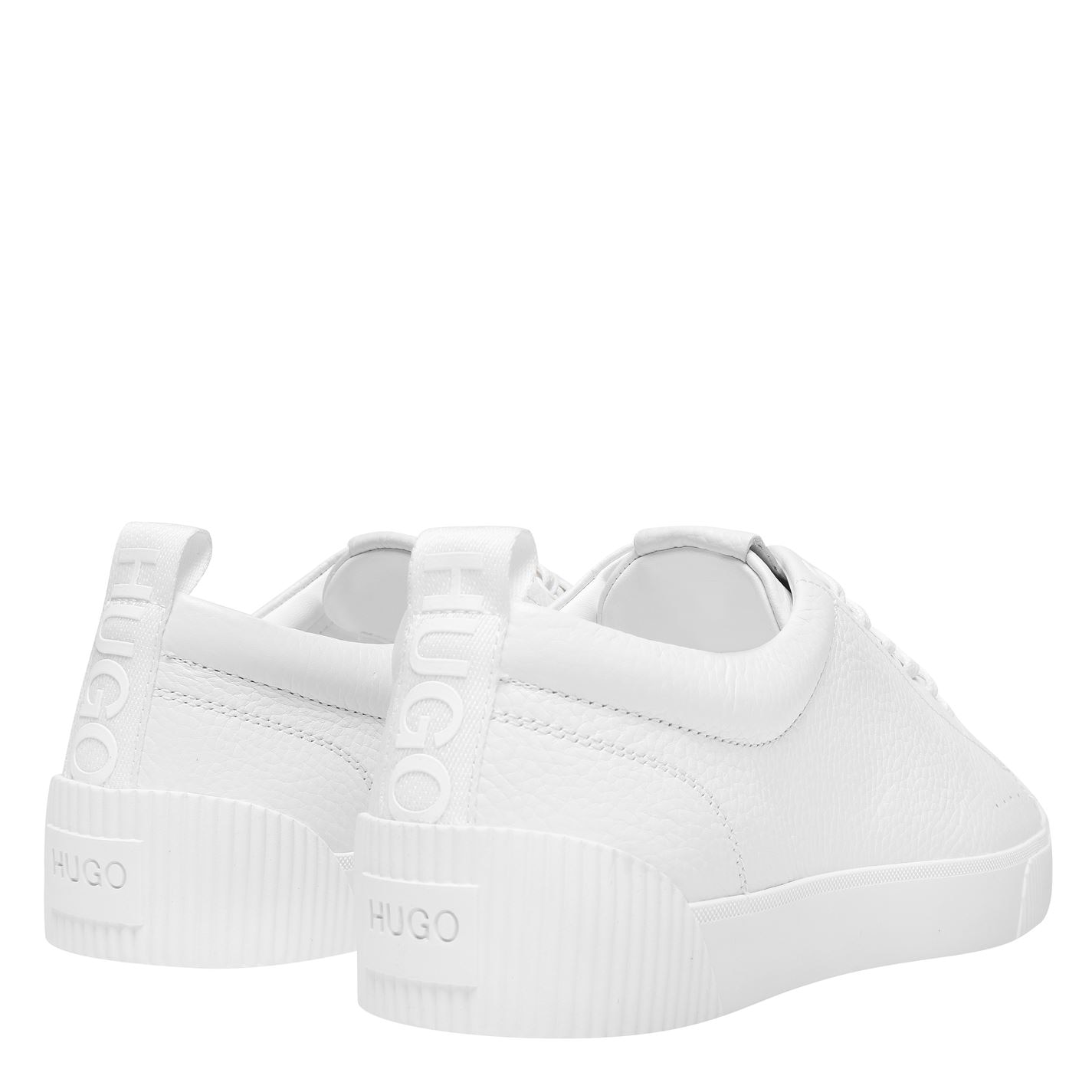 hugo zero leather trainers white
