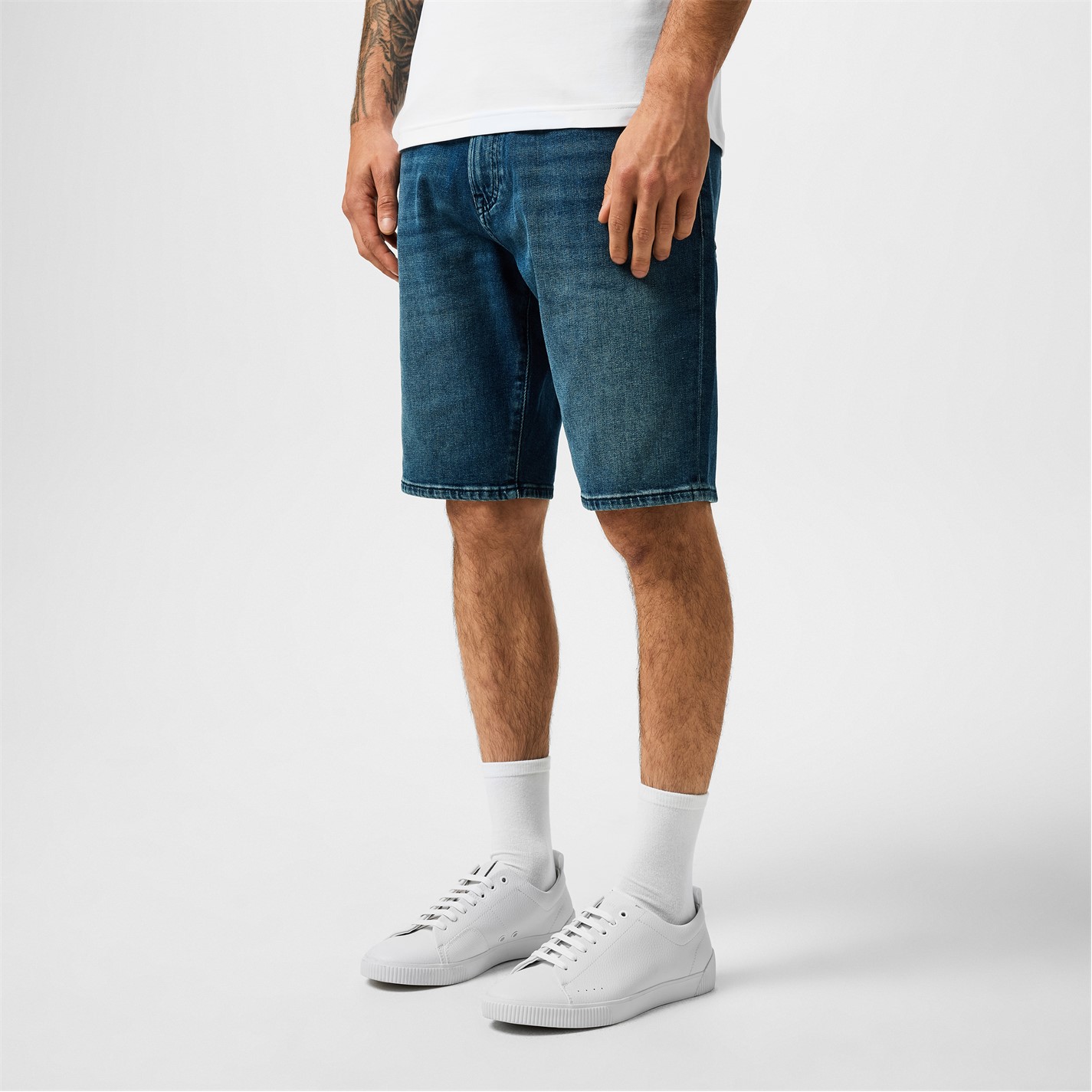 hugo zero leather trainers white