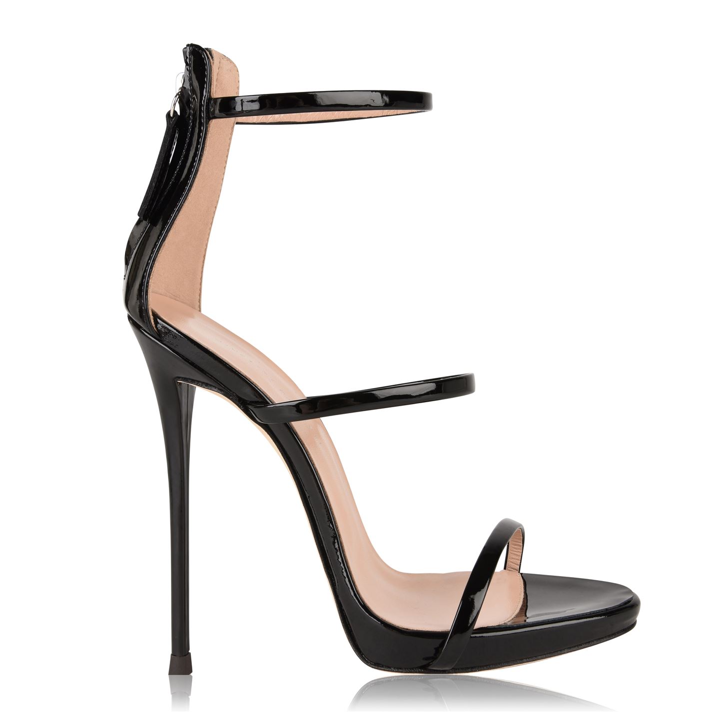 GIUSEPPE ZANOTTI Patent Leather Sandals