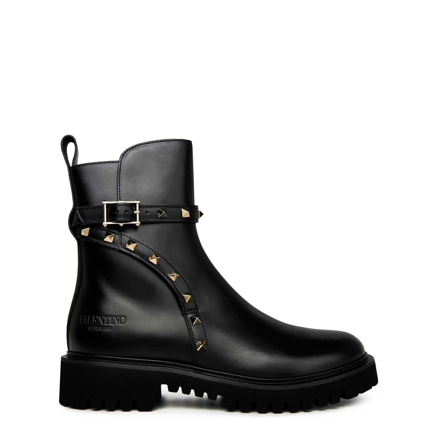 VALENTINO Rock Stud Combat Boot - 靴