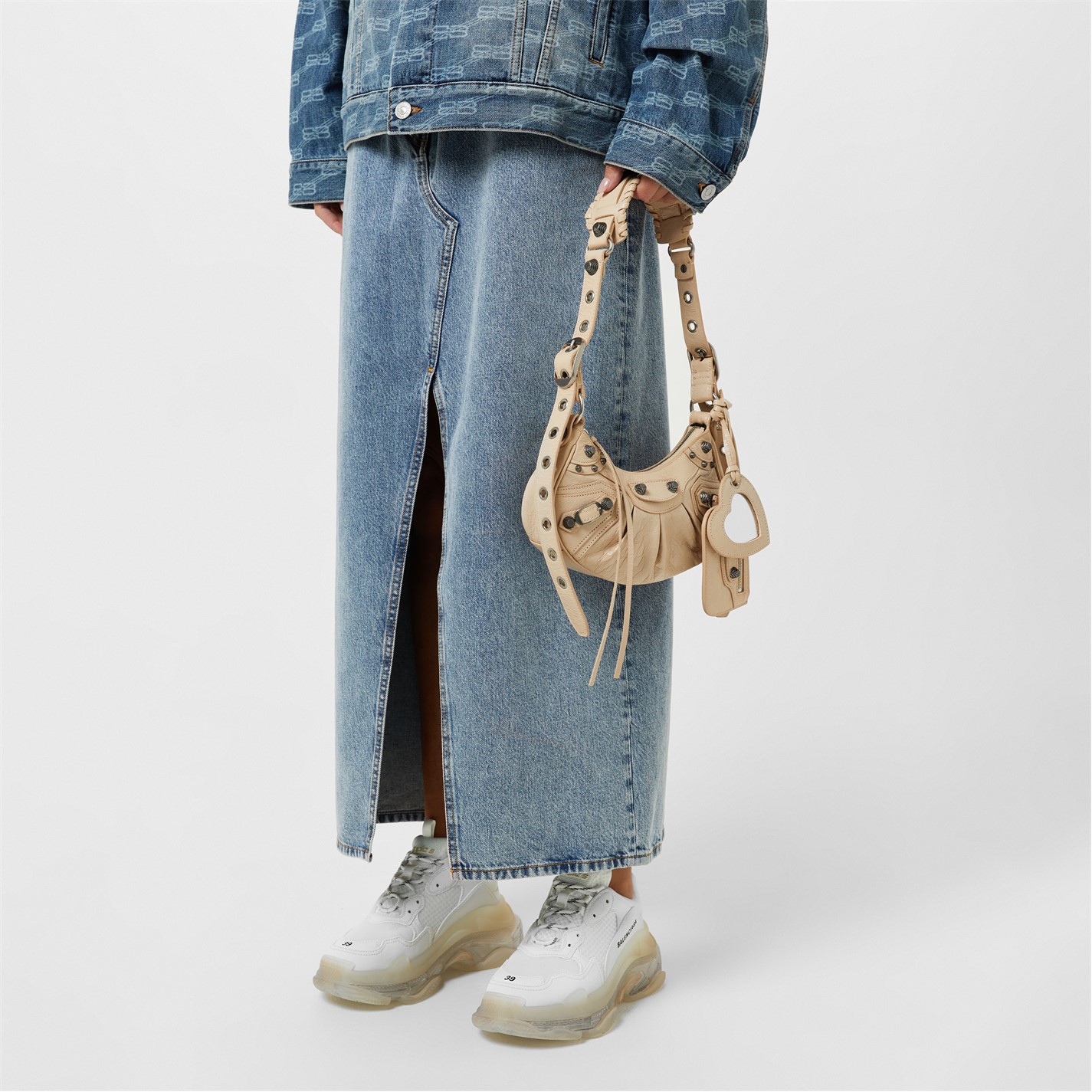 balenciaga triple s clear sole trainers