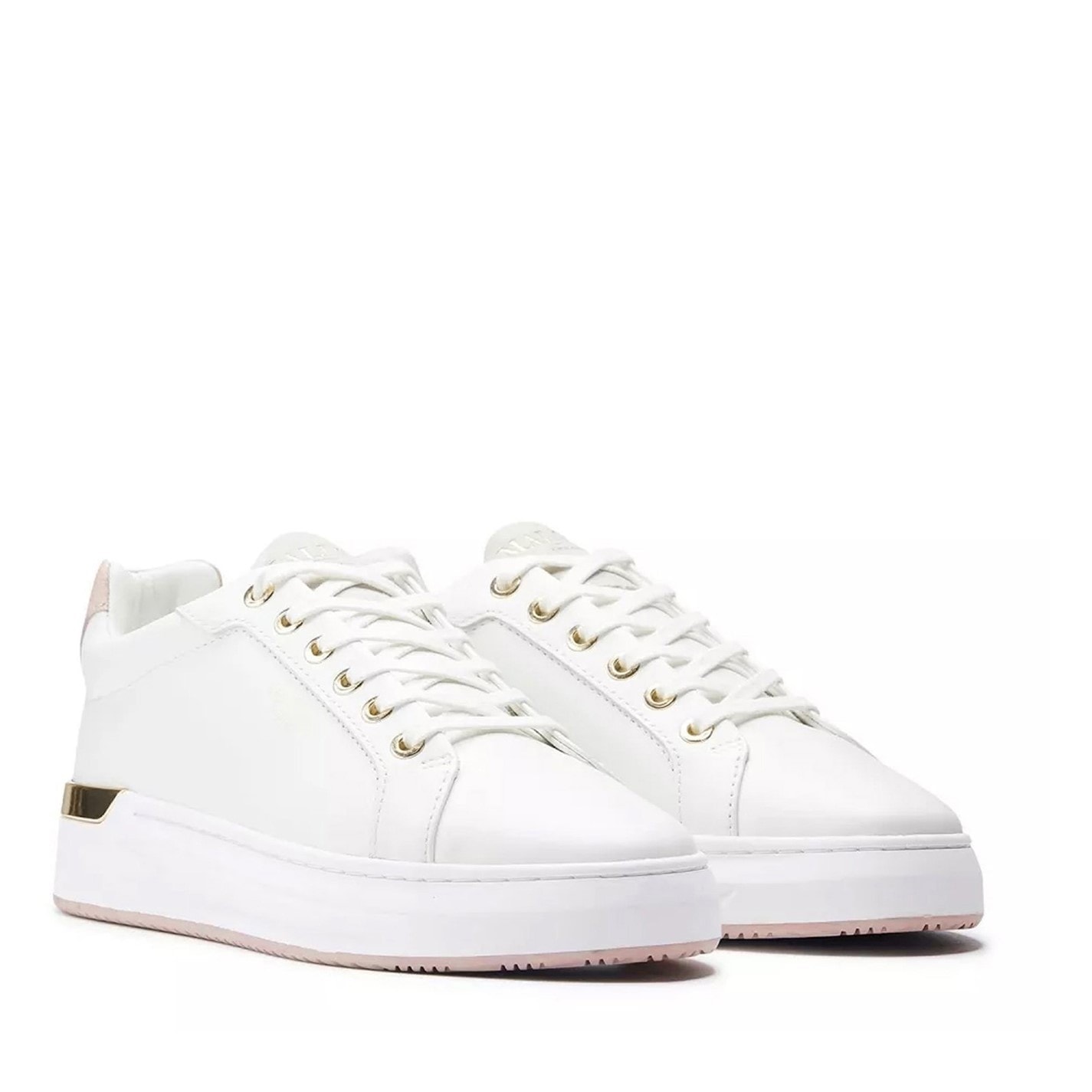 rose gold mallet trainers