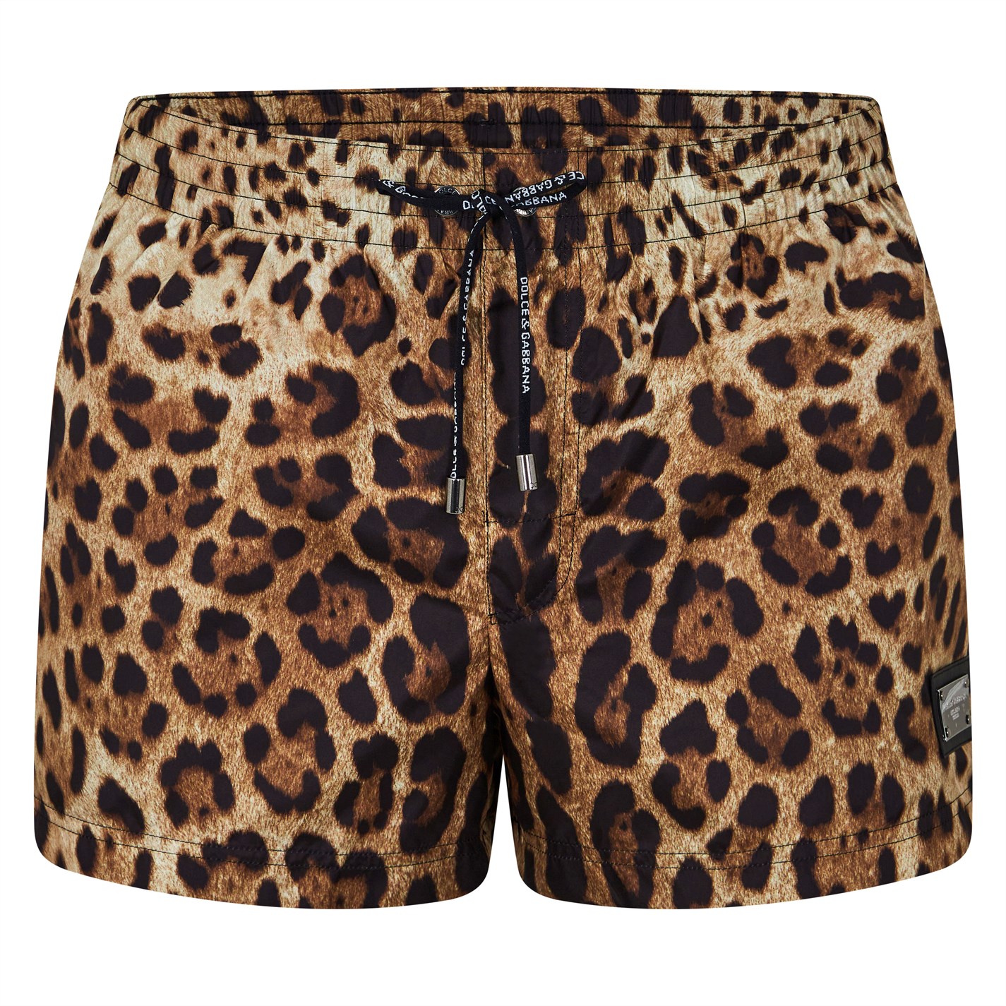 DOLCE AND GABBANA Leopard Swim Shorts