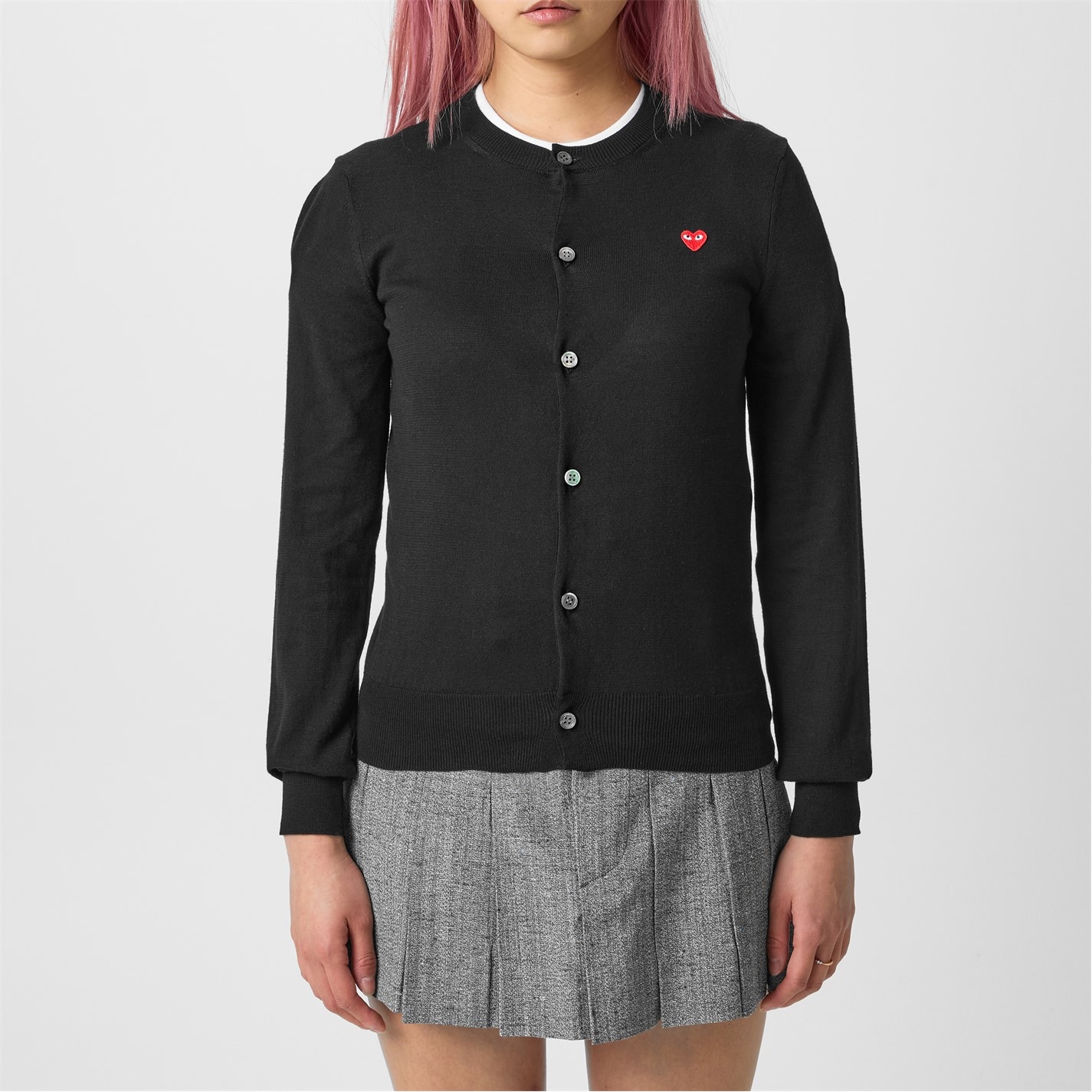 COMME DES GARCONS PLAY Heart Patch Cardigan