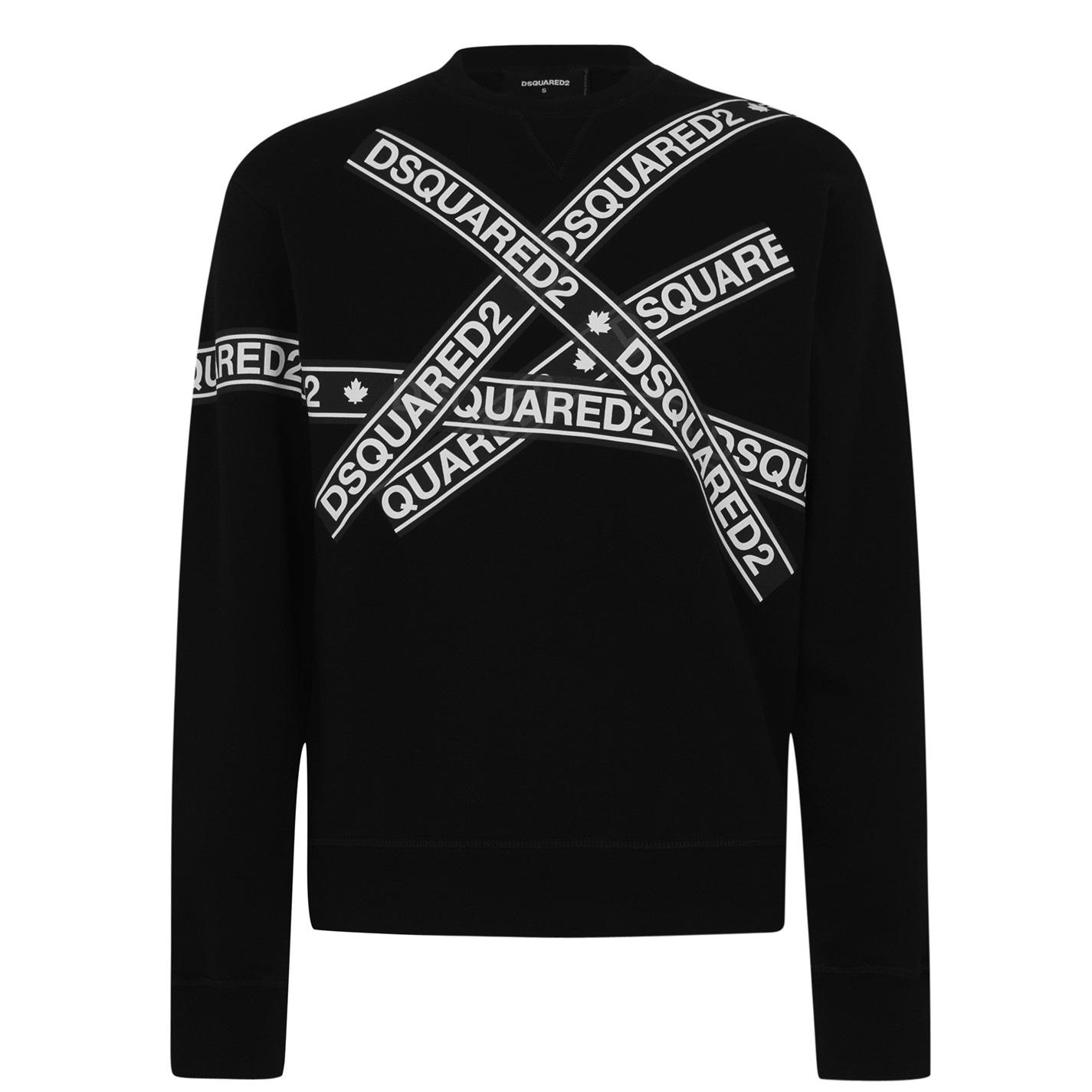 Dsquared2 tape logo sweatshirt top