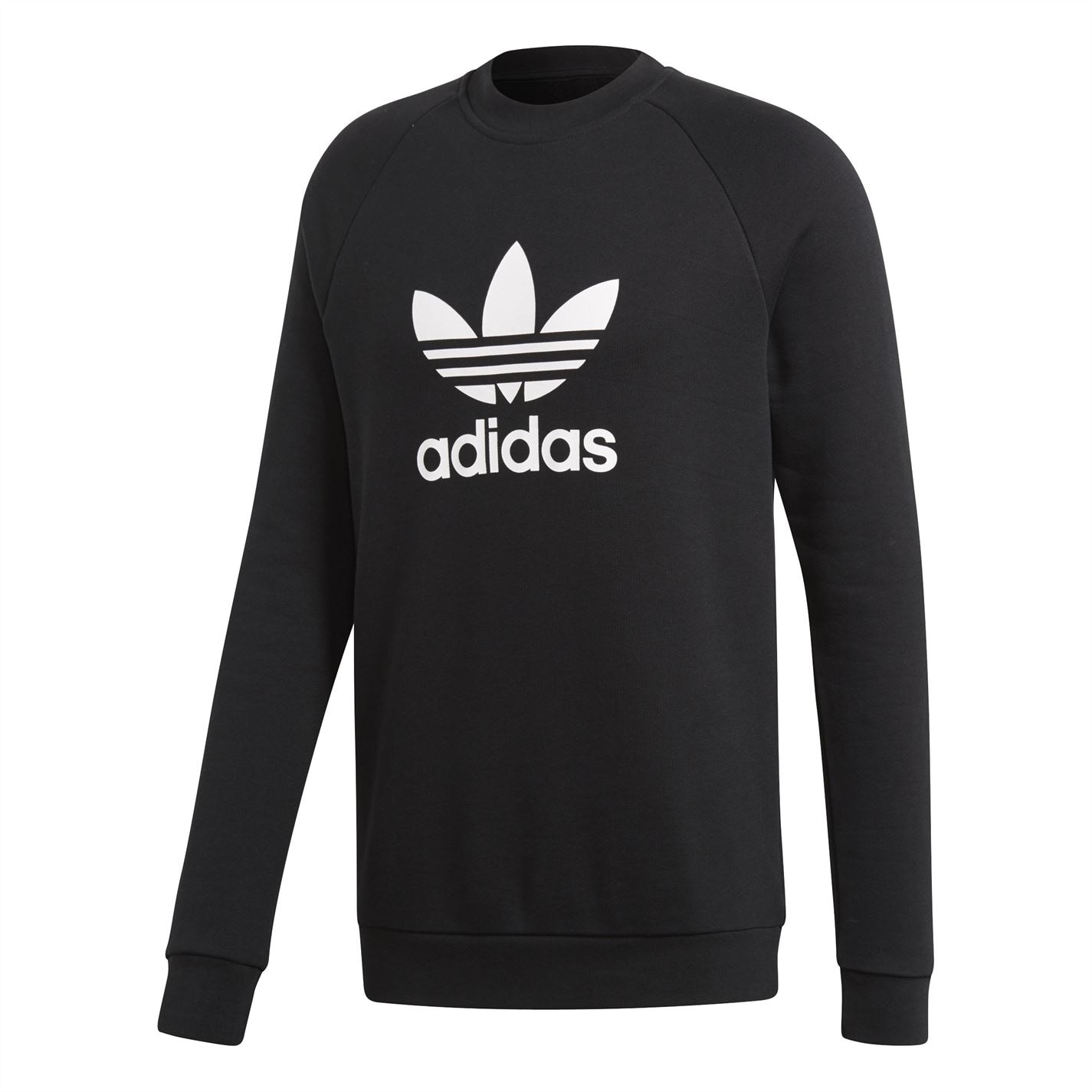 adidas trefoil sweatshirt black