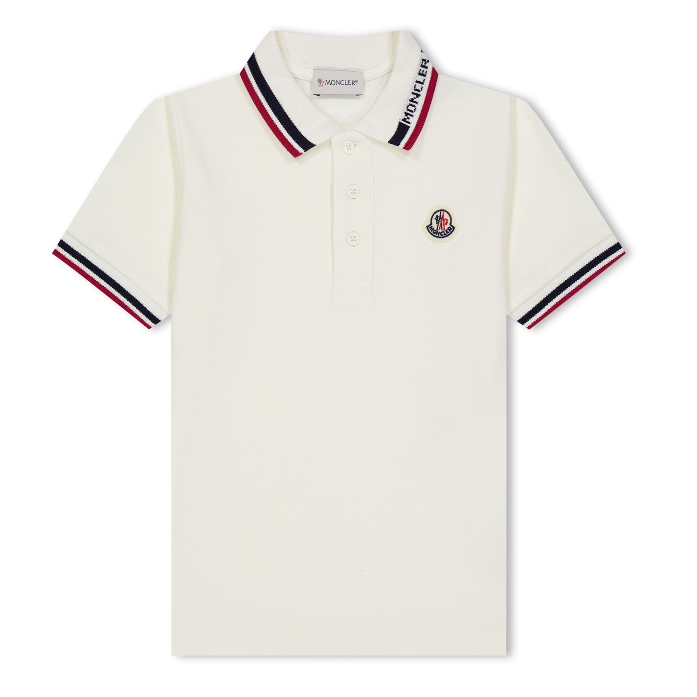 MONCLER Logo Polo Shirt Junior Boys Cruise Fashion