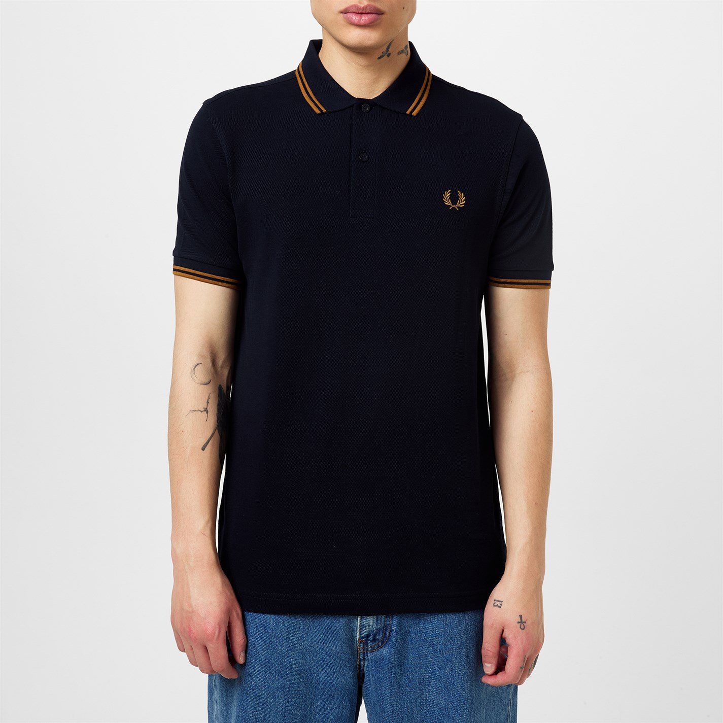 Fred Perry Short Sleeve Twin Tipped Polo Shirt Cruise Fashion