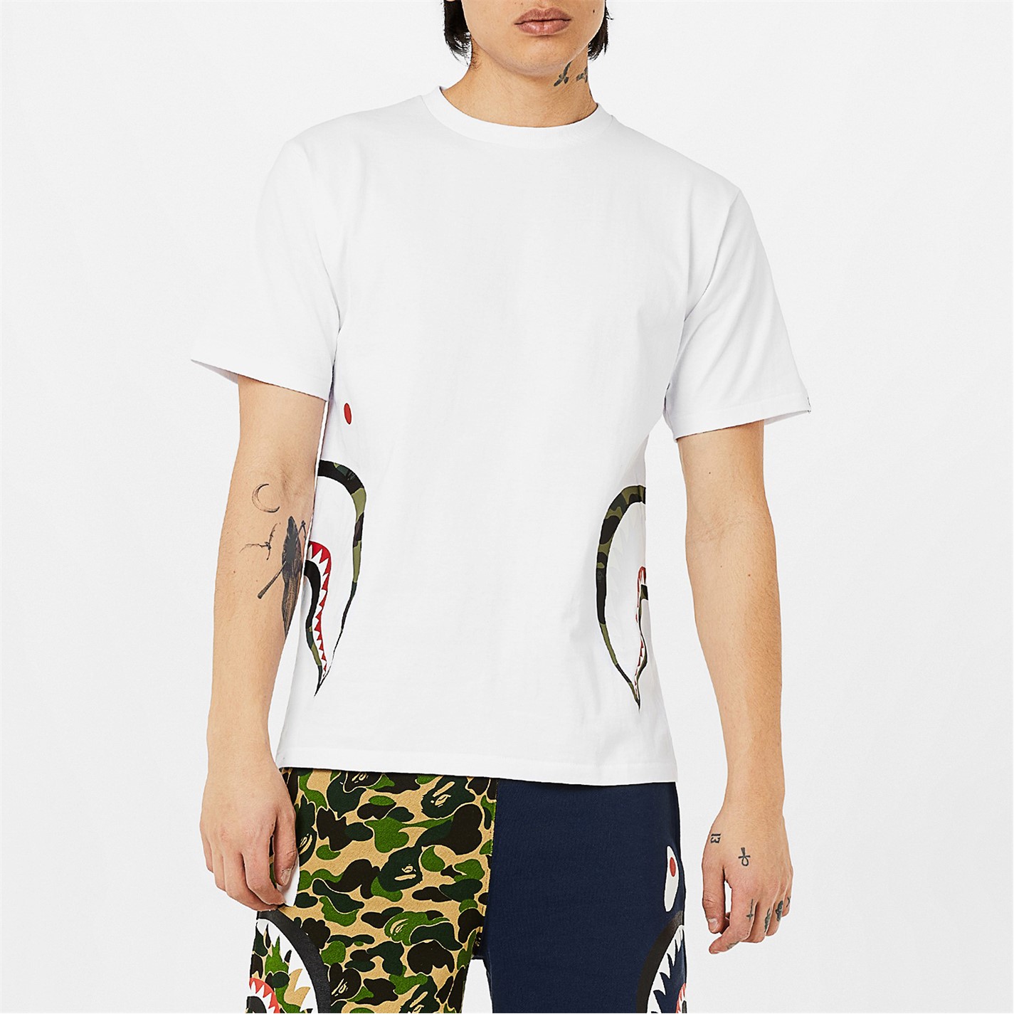 BAPE Side Camo unclickable Shark Tee