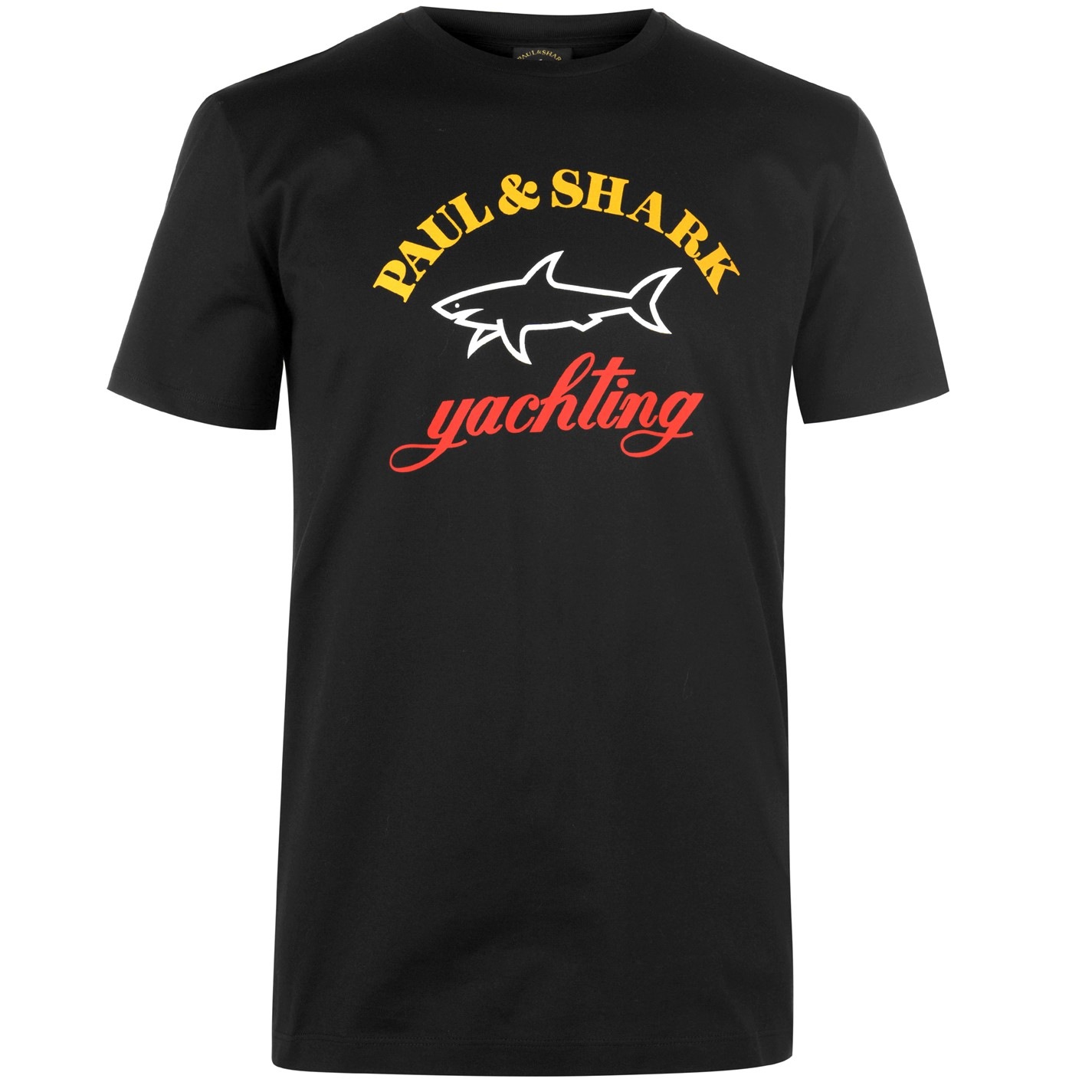 Paul and Shark Logo T Shirt - Black