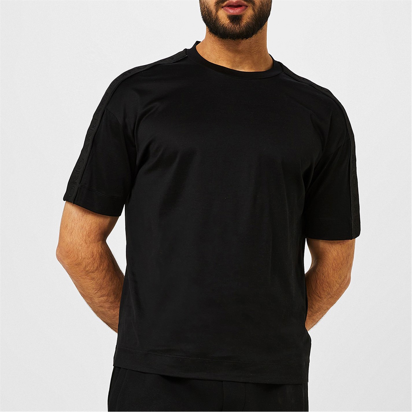 Emporio armani tape t shirt hotsell
