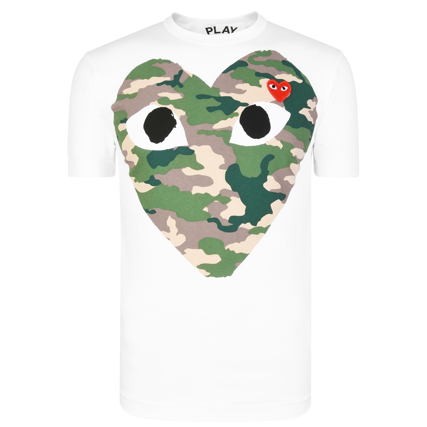 COMME DES GARCONS PLAY Big Heart Camouflage T-Shirt