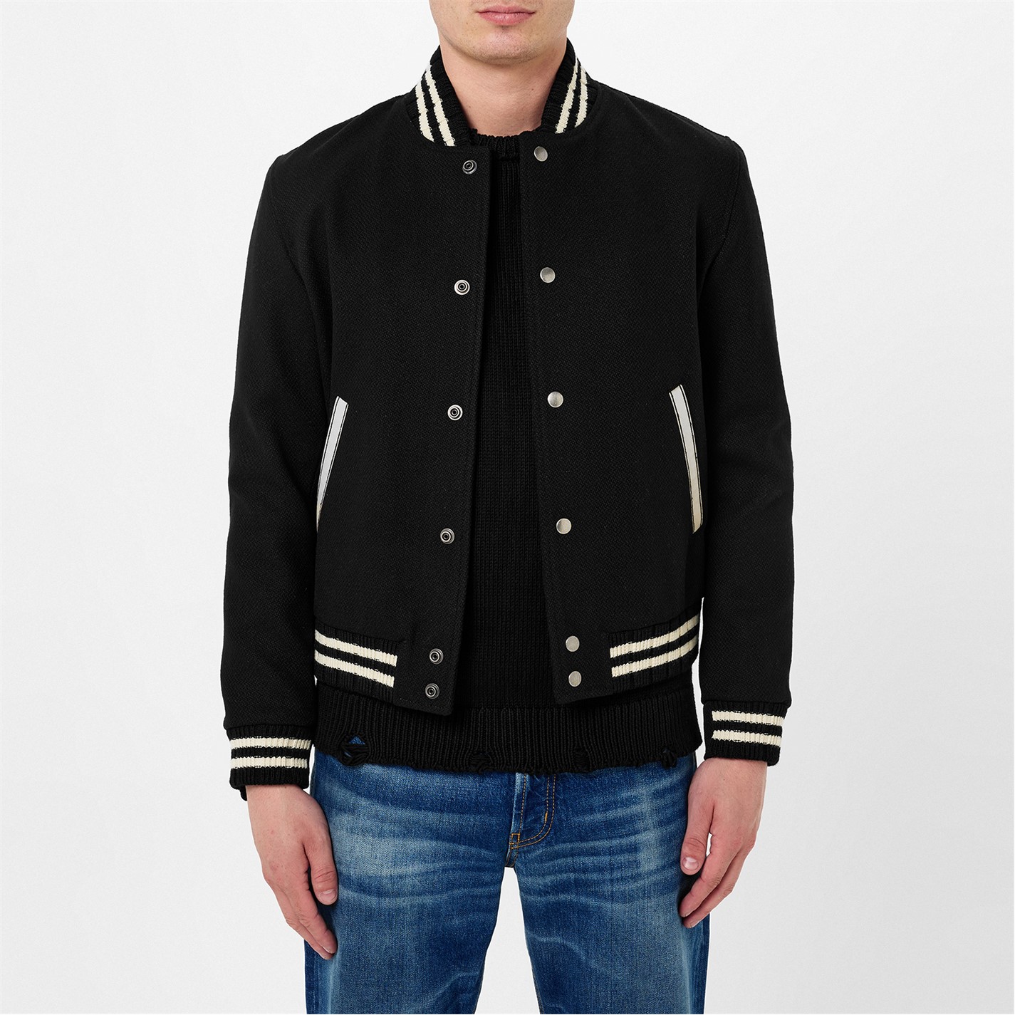 SAINT LAURENT University Teddy Bomber Jacket | Cruise Fashion