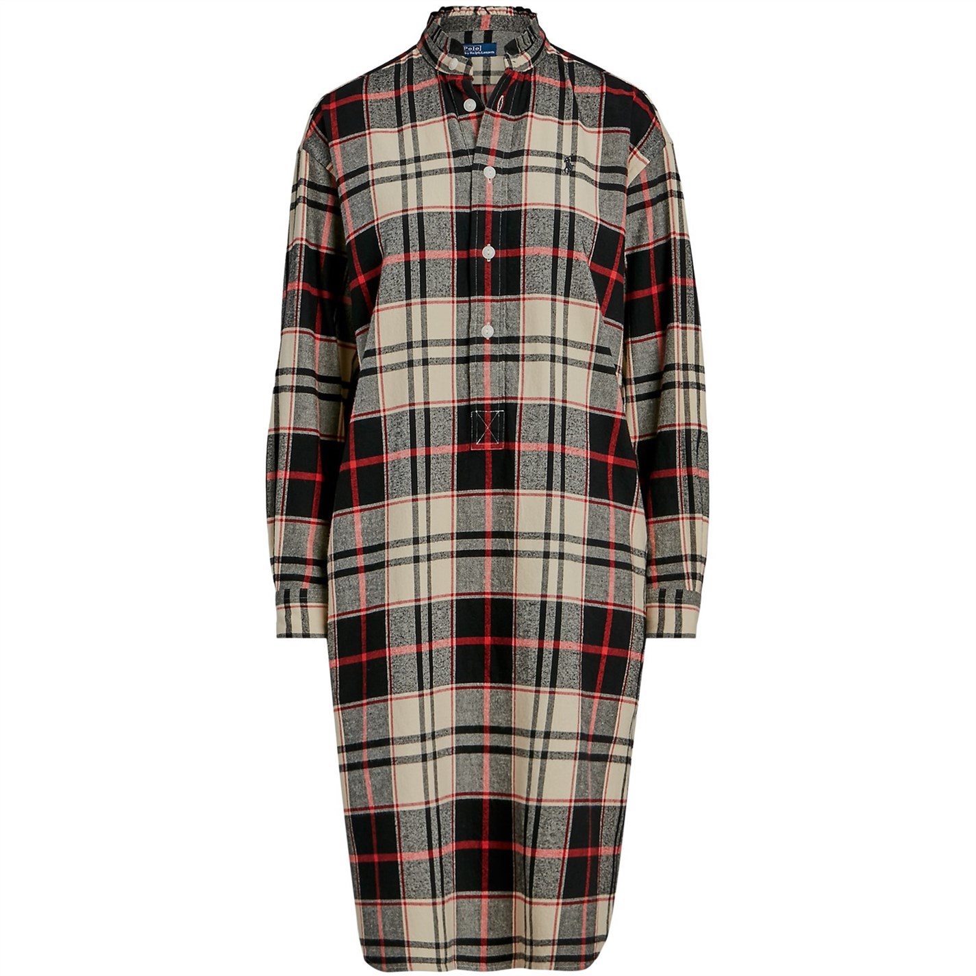 POLO RALPH LAUREN Plaid Twill Shirt Dress