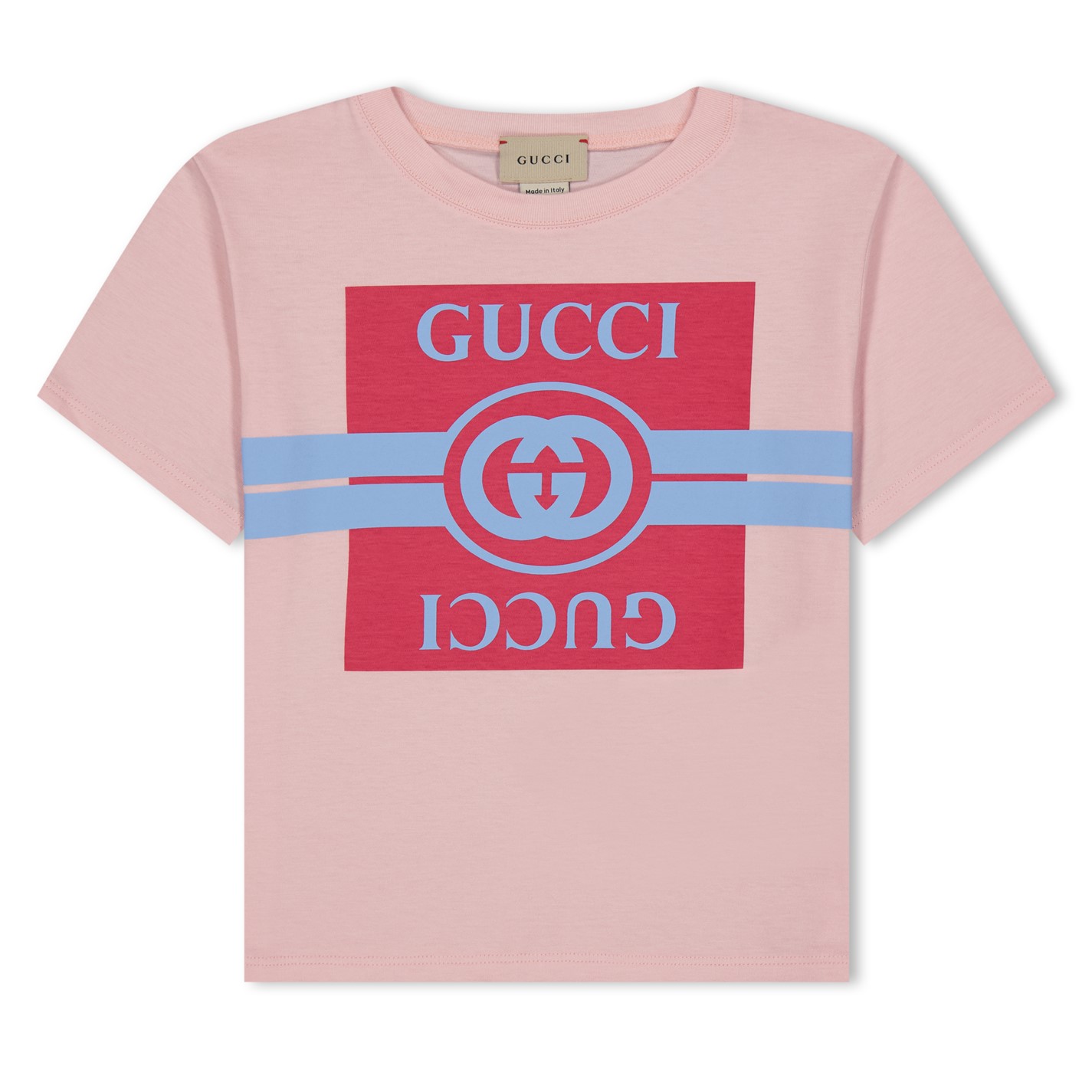 GUCCI Printed Cotton Jersey T Shirt Juniors