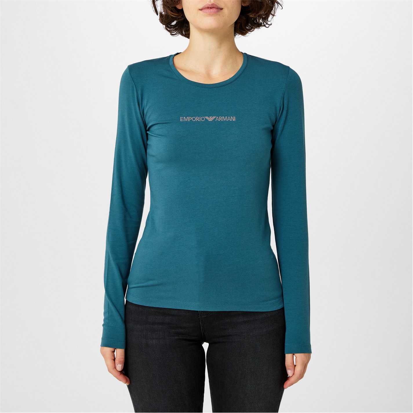 Mens armani long discount sleeve t shirt