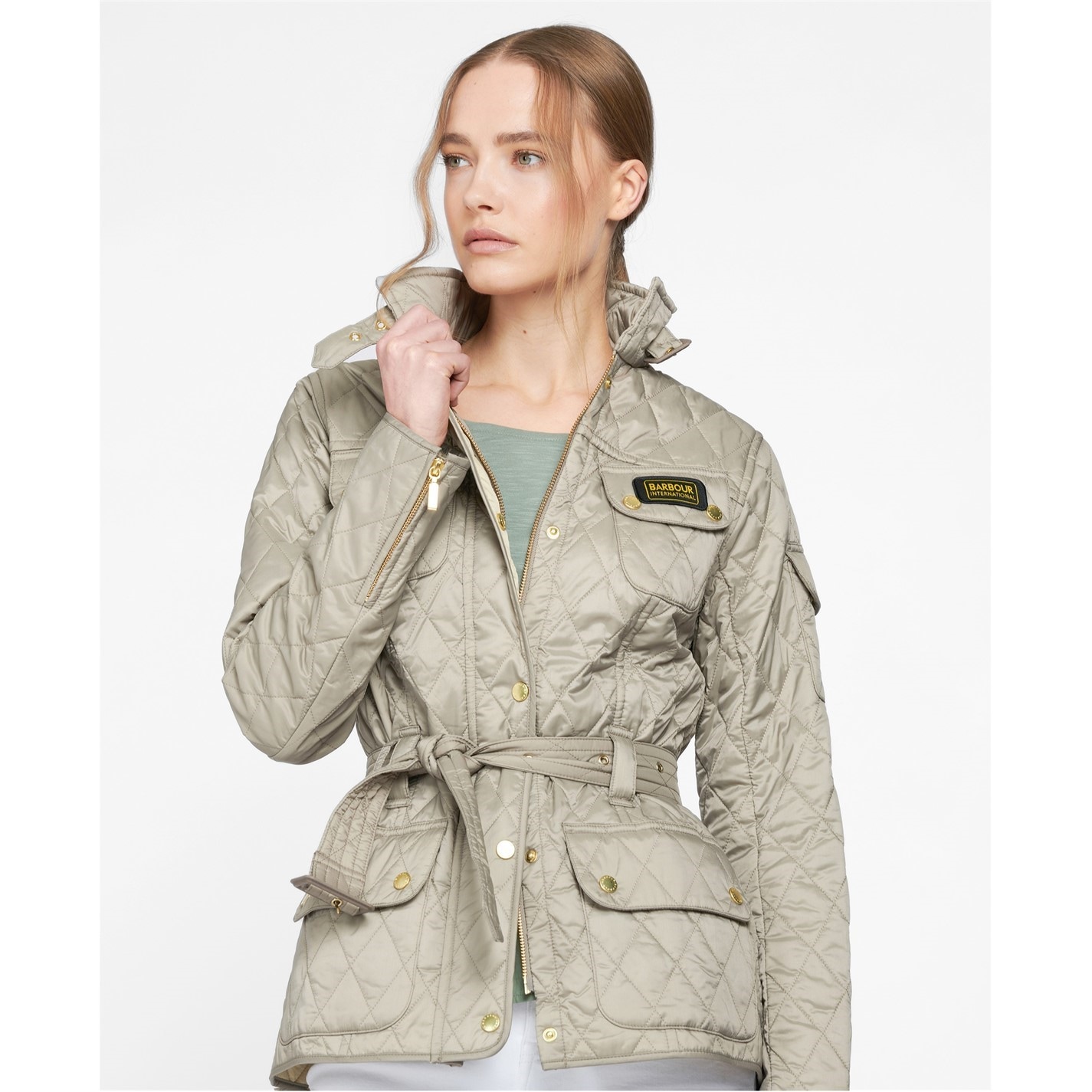 barbour diamond quilted jacket