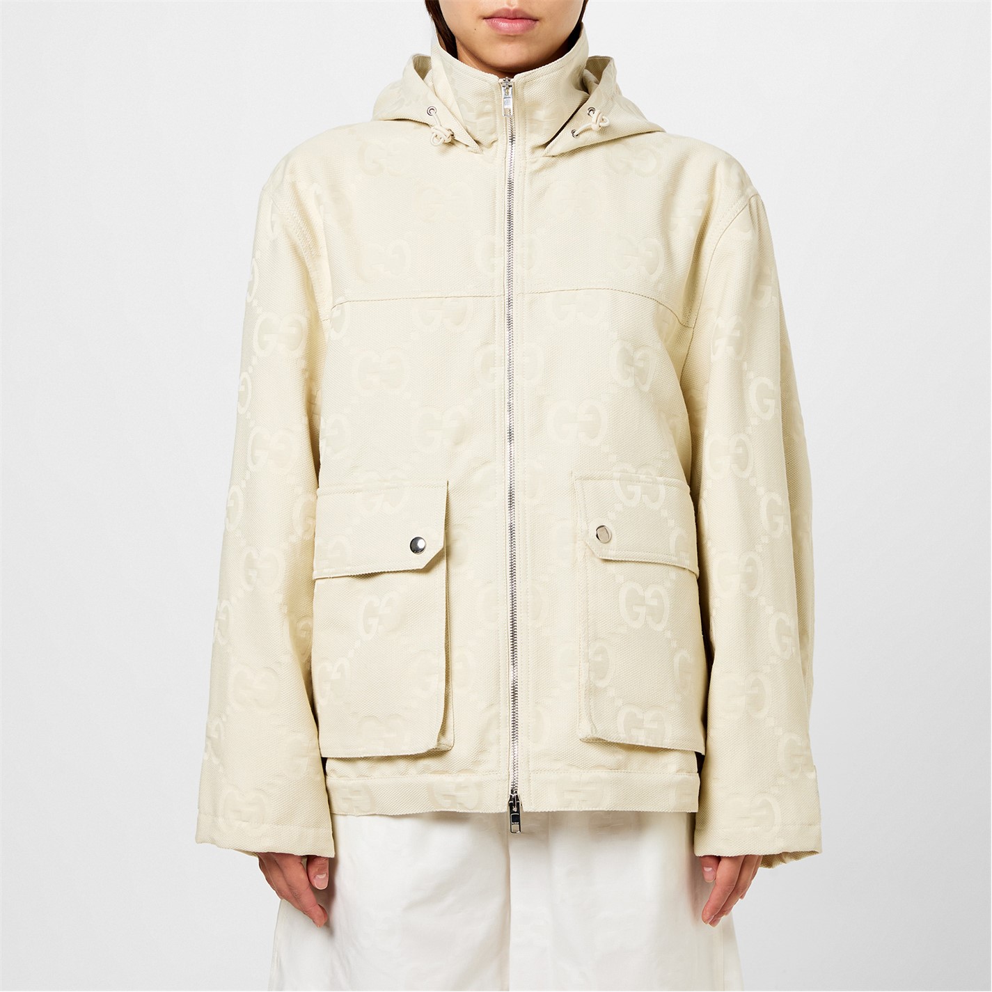 GUCCI Jumbo Gg Canvas Puffer Jacket