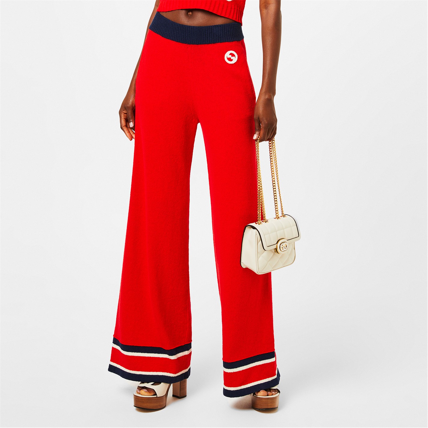 Gucci red track pants hot sale