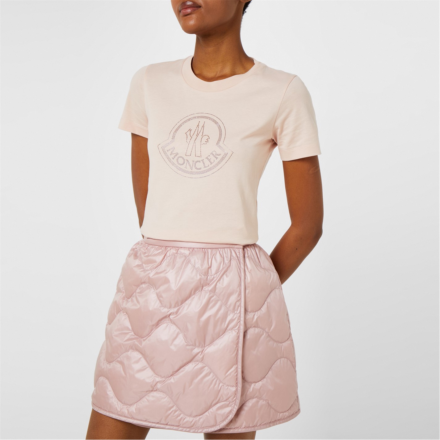 MONCLER Crystal Logo T Shirt