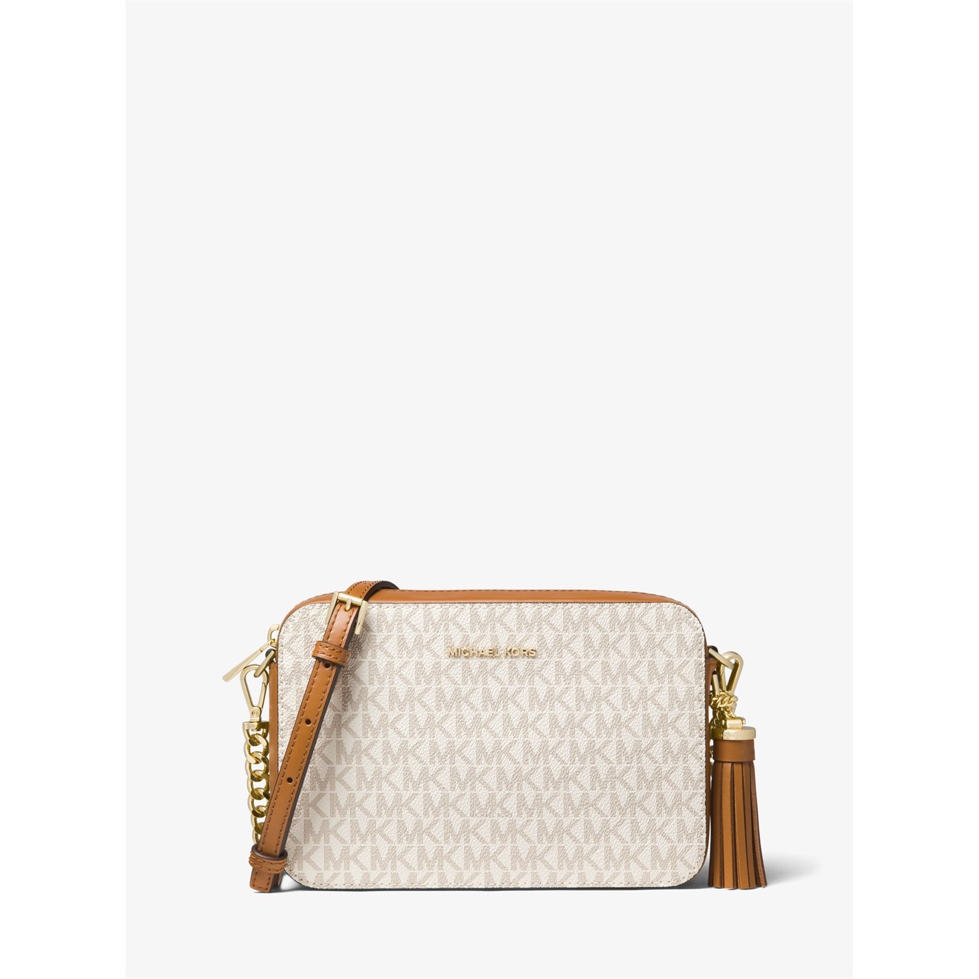 Michael kors sales white signature bag