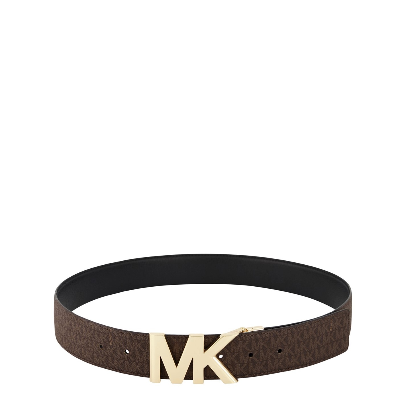 MICHAEL Michael Kors Michael Kors Reversible MK Logo and Leather Waist ...