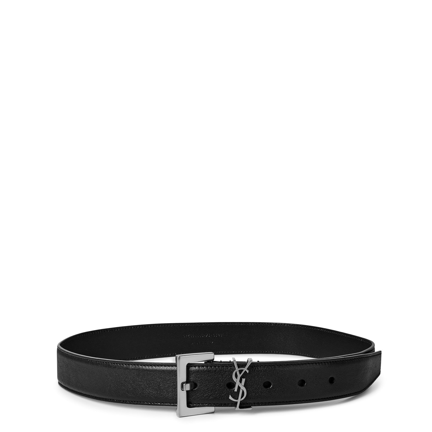 3cm monogram leather belt - Saint Laurent - Women