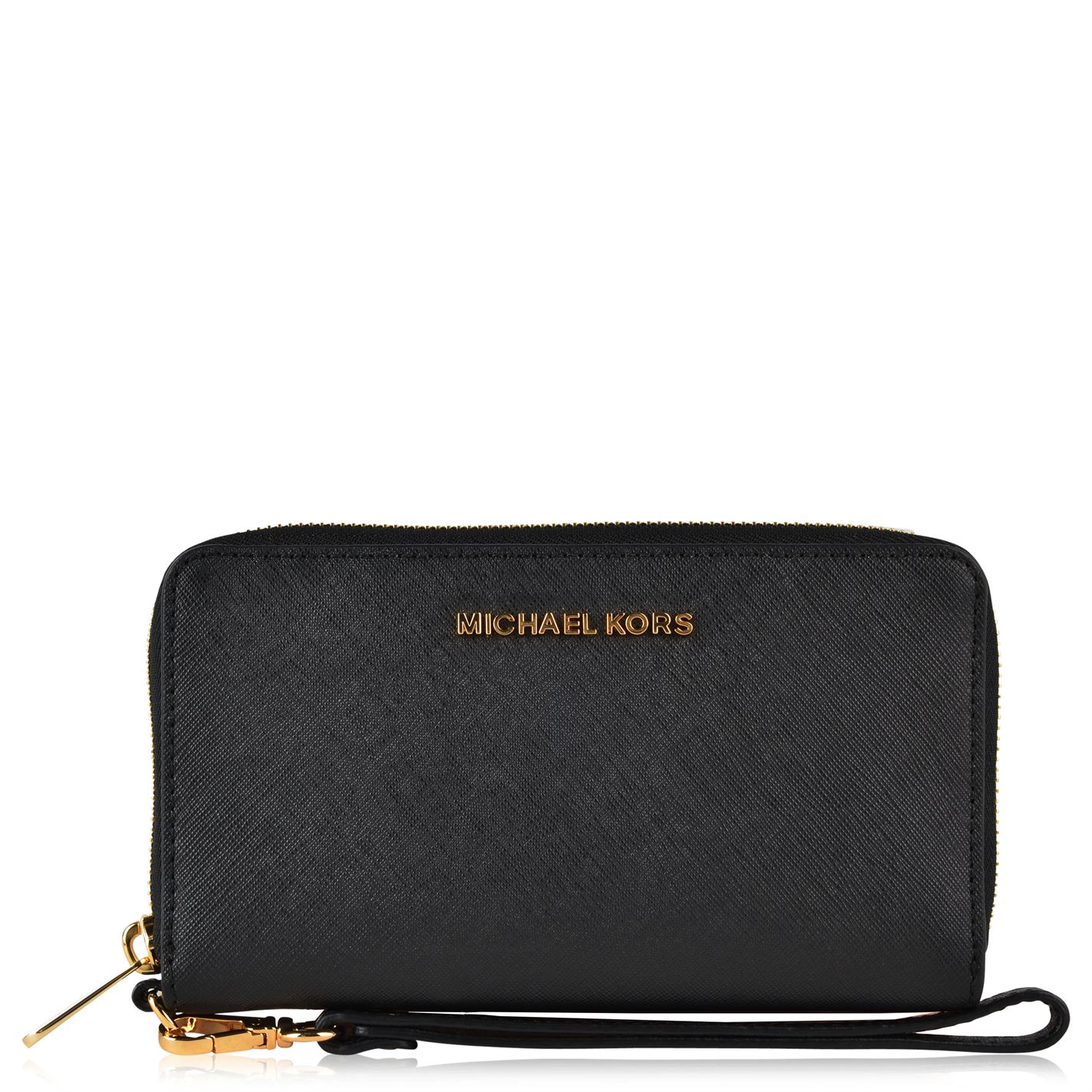 black and gold michael kors purse