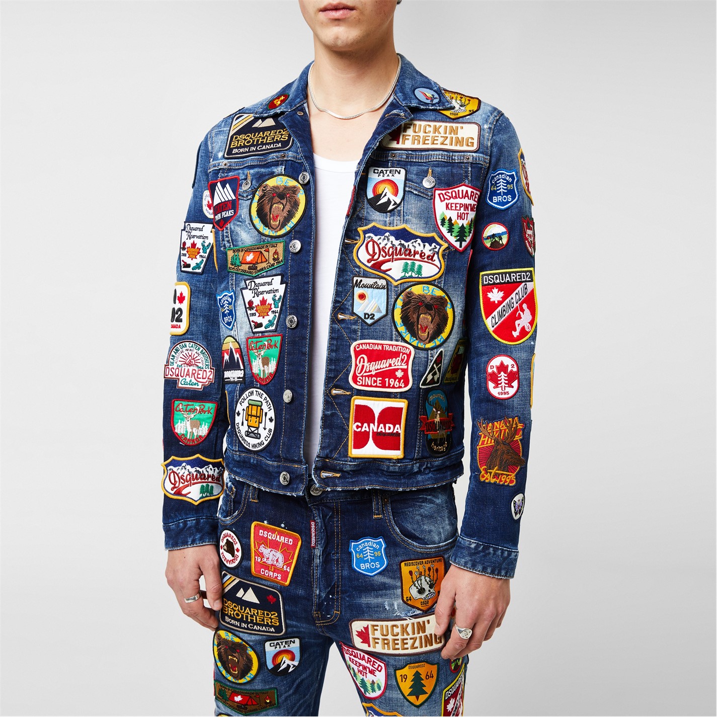 DSQUARED2 Patch Denim Jacket Cruise Fashion