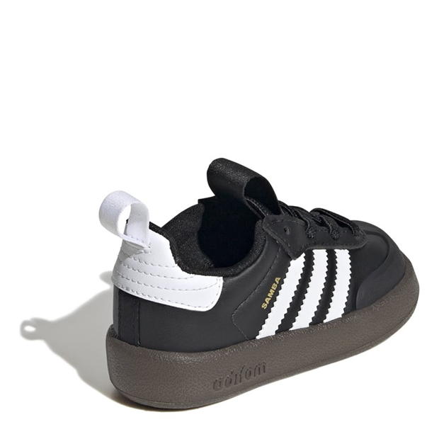 childrens black velcro trainers