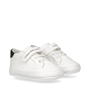 Wht/Blk X002 - Calvin Klein Jeans - Inst Logo Slide Crib Shoes