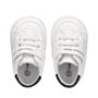 Wht/Blk X002 - Calvin Klein Jeans - Inst Logo Slide Crib Shoes