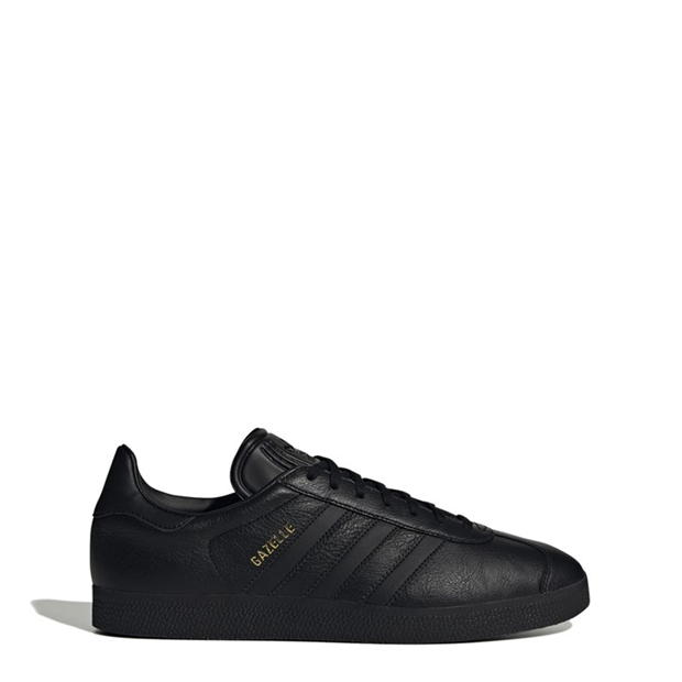 leather black gazelles