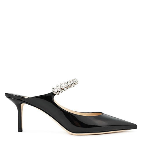 JIMMY CHOO - Bing Embellished Patent Heel