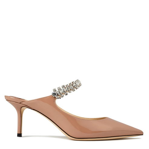 JIMMY CHOO - Bing Embellished Patent Heel