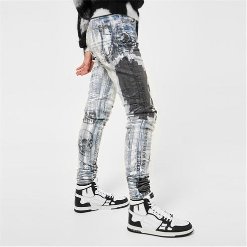 AMIRI - Skeleton High Top Trainers