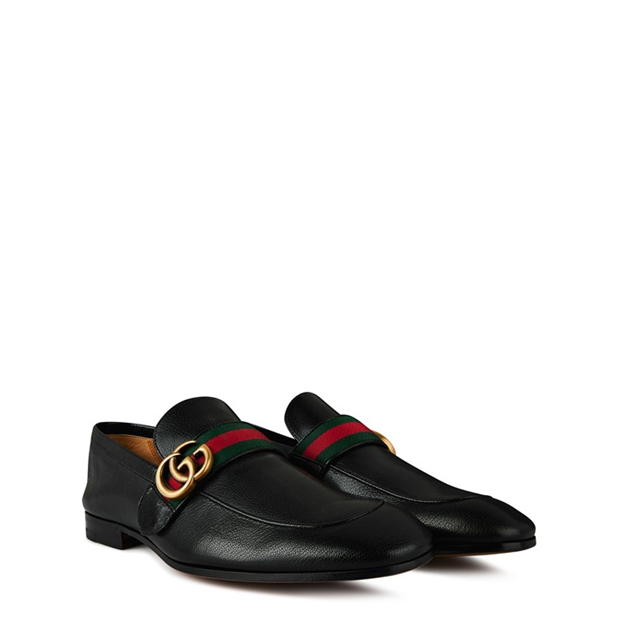 Donnie web online leather loafer