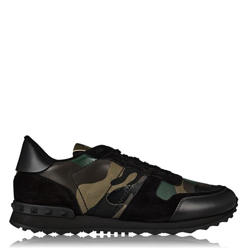 VALENTINO GARAVANI - Rockstud Camouflage Trainers