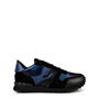 Bluette/Black - VALENTINO GARAVANI - Rockstud Camouflage Trainers