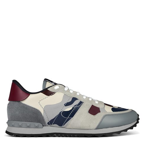 VALENTINO GARAVANI - Rockstud Camouflage Trainers