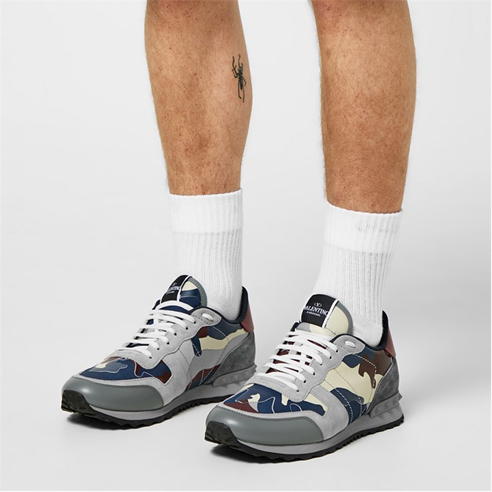 VALENTINO GARAVANI - Rockstud Camouflage Trainers