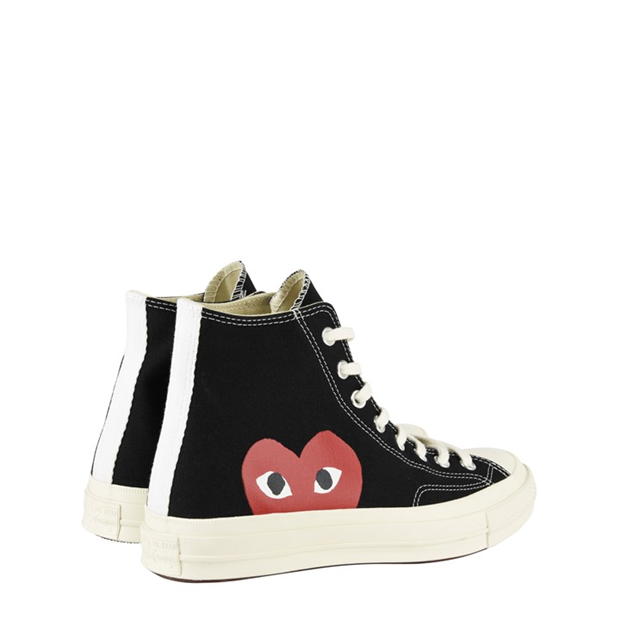 COMME DES GARCONS PLAY Chuck Logo High Top Trainers | Cruise Fashion