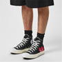 Black 1 - COMME DES GARCONS PLAY - Chuck Logo High Top Trainers