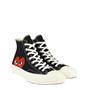 Black 1 - COMME DES GARCONS PLAY - Chuck Logo High Top Trainers