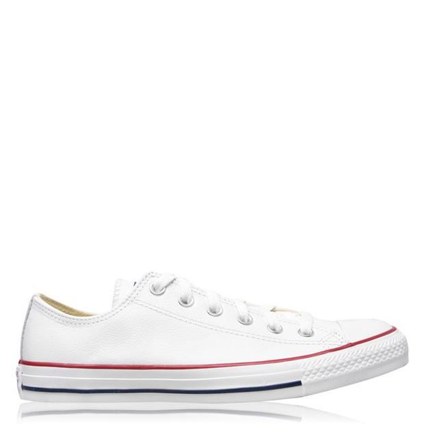 converse one star leather trainers in white