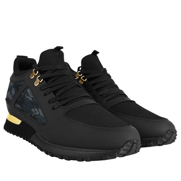 black camo mallet trainers