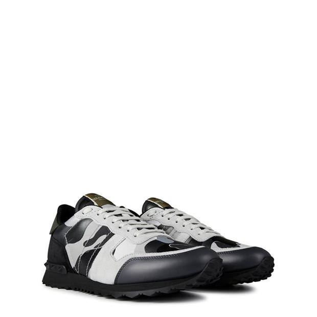 valentino rockstud camouflage trainers