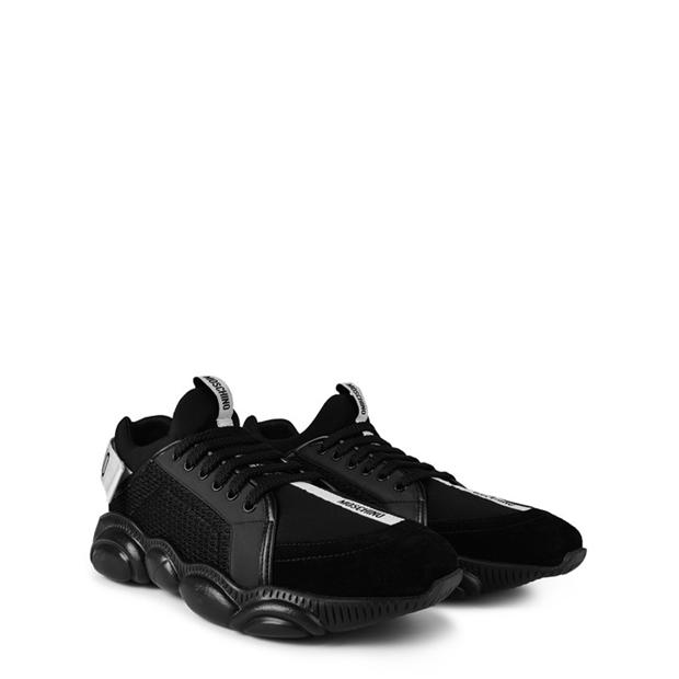 MOSCHINO Mesh Teddy Low Top Trainers | Cruise Fashion